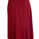 Kathie Lee Collection  Y2K / vintage Skirt Dark Cherry Red Pull On A Line Flare Photo 0