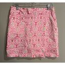 Peter Millar  Pink & Green Cotton/Spandex Skort Size 6 Photo 0