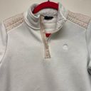 Brooks Brothers  Cream Fleece Quarter Zip Pullover size S Photo 2