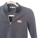 Vans  Quarter Zip Ribbed Knit Sz‎ Small Photo 1