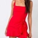 Princess Polly Red Square Neck Mini Dress Photo 0