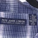 Pepe Jeans  London Vintage Blue Plaid Flannel Photo 5