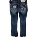 Miss Me  Signature Bootcut Jeans Low Rise Rhinestone Medium Wash Blue 28x31 Photo 1