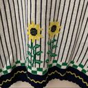 The Loft Vintage Sweater Short Sleeve Sunflower Button Front Cardigan Watering Can Photo 7