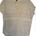 BCBGMAXAZRIA  Cream & White Lace Popover Shirt, size XS Photo 0