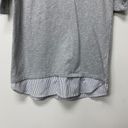 After Market  Women's Gray Pullover Top Medium Tunic Scoop Neckline Modernist Photo 4