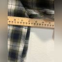 POL  Green Flannel Button Down with Raw Hem Oversized Size Small EUC Photo 6