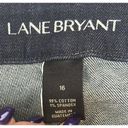 Lane Bryant  Jean Denim Sz 16 Dark Wash Blue Jean Capris (j) Photo 4