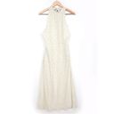 Lulus NEW Lulu’s Wonder Years Halter Maxi Dress size S Ivory Polka Dot Photo 2