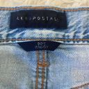 Aeropostale Ripped baggy 90s light wash high rise jeans.  Photo 1