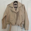 ZARA Cropped Faux Leather Jacket Photo 2