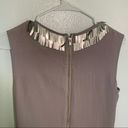 Ted Baker  Metal Embellished Dress Light Grey Photo 11