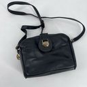 Stone Mountain  Women's Sling Bag Shoulder Leather Vintage brass Hardware Black Photo 1