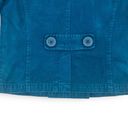 American Eagle Y2K  Teal Blue Big Button Double Breasted Pea Coat Size Large Photo 13