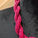 Womens Pink Seed Beads A Standing Ovation Necklace Jewelry with Lobster Clasp Photo 4