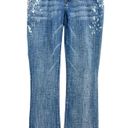 Bebe  (28) (31x34) Long Distressed Bootcut Jeans Bleached Light Wash Low Rise Photo 0