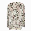 Soho New York Company Floral Pink Blouse front lace Balloon sleeve women size L Photo 4