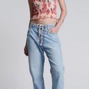 One Teaspoon NEW  28 / 6 Womens  Relaxed Fit Laced Bandit Jeans Lace Up Best Blue Photo 3