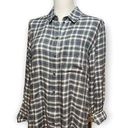 Treasure & Bond  oversized Blue White Black Plaid Boyfriend Shirt NWT Sz XS Photo 0