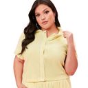 Juicy Couture Forever 21 x  Plus Yellow Terry Cloth Polo Shirt Photo 2