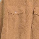 Good American Contour Faux Shearling Jacket In Sepia Shacket 7/8 (4XL/5XL) New Photo 1