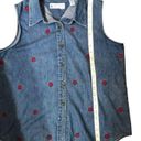 Marsh Landing Vintage  denim sleeveless blouse Photo 7