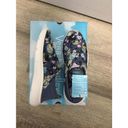 Vera Bradley Sneakers VB Cloud Slip On Quilted Womens Size 8 Blue/ Flower Photo 4