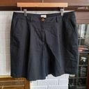 L.L.Bean  Chino Black Cotton Blend Shorts Size 16 READ Photo 0