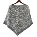 Barefoot Dreams  CozyChic Ultra Lite Ocean Breeze Poncho Sweater One Size Photo 1