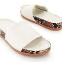 Coconuts by Matisse  Women's‎ Shift Leather Slip On Slide Sandals White Size 6M Photo 0
