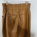 Madewell Vegan Leather Pull-On Paperbag Pants in Camel Photo 5