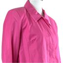 Relativity Relatively Women’s Trench Coat Jacket Classic Hot Pink Fuchsia Size Large Photo 5