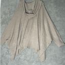 Lane Bryant  Draped Open Front Cardigan Tan Hooded Cape 22/28 NWT Photo 3