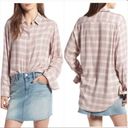 Treasure & Bond  Glen Plaid Tunic Shirt Flannel M Photo 1