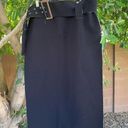 The Row Front Shop Skirt Womens Large Black White Cyberpunk Maxi Belted Photo 0