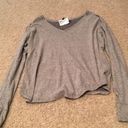 Urban Outfitters Gray long sleeve top never worn Photo 2