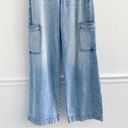 American Eagle Dreamy Drape Super High Rise Cargo Wide Leg Baggy Jeans Photo 6