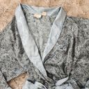 Victoria's Secret Vintage  Gold Tag Blue Lace Print Full Length Robe Size M/L Photo 1