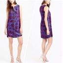 J.Crew  Sleeveless Floral Print Jacquard Shift Dress in Midnight 0 Photo 2