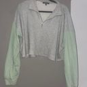 Blue Blush Cropped Quarter Zip Photo 0