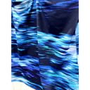 Nike  Women's Blue Blur Abstract V-neck Tankini Top Sz M Photo 5