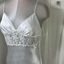 In Bloom  by Jonquil Lace Satin Long Lingerie White Nightgown Size Small Medium Photo 2