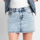 Gap NEW  Acid Wash Mini Skirt Denim Jean Stonewashed Retro 80s Vintage 27 Tall Photo 0