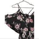 Miley + Molly  Black Floral Short Jumpsuit Size Med EUC #6953 Photo 1