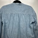 Pilcro  Anthropologie Button Front Long Sleeve Cotton Blue Shirt Women's Size XS Photo 6