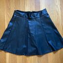 Socialite Black Leather Skirt Photo 1