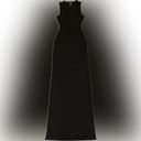 Naked Wardrobe NWOT  Care Crewneck Sleeveless Solid Black Maxi Dress SZ XS Photo 2