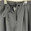 Nasty Gal  Gray Checkered Super Wide Leg High Rise Trouser Pants, Size 6 Photo 5