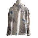 Vintage Havana  Tie Dye Distressed Button Down Hi-Lo Crop Tencel Shirt | Medium Photo 2