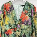 Alex Marie  Simone Floral Print Long Sleeve Tie Waist V-Neck Dress Size 14 Photo 3